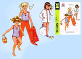 McCall 2374: 1970s Uncut Toddler Girls Bathing Suit Sz 6x Vintage Sewing Pattern