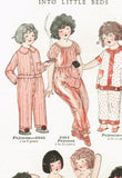1920s Vintage McCall Sewing Pattern 2391 Cute Toddler Girls Pajamas Size 2
