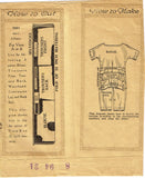 1920s Vintage McCall Sewing Pattern 2391 Cute Toddler Girls Pajamas Size 2
