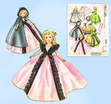 1950s Vintage McCall Sewing Pattern 2397 Centennial Wardrobe High Heel Doll Clothes