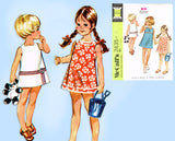 McCall 2435: 1960s Uncut Toddler Girls Sun Dress Size 3 Vintage Sewing Pattern