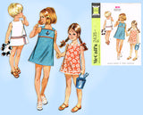McCall 2435: 1960s Uncut Toddler Girls Sun Dress Size 3 Vintage Sewing Pattern
