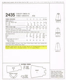 McCall 2435: 1960s Uncut Toddler Girls Sun Dress Size 6 Vintage Sewing Pattern