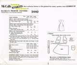 1960s Vintage McCall's Sewing Pattern 2440 Cute Uncut Apron Wrap Dress Sz LRG