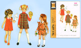McCall 2487: 1970s Uncut Toddler Girls Pantdress Size 2 Vintage Sewing Pattern