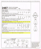 McCall 2487: 1970s Uncut Toddler Girls Pantdress Size 5 Vintage Sewing Pattern