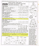 1960s Vintage McCalls Sewing Pattern 2529 Uncut Toddler Girls Play Clothes Size 4