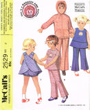 1960s Vintage McCalls Sewing Pattern 2529 Uncut Toddler Girls Play Clothes Size 4