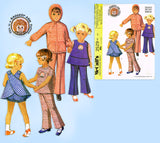 1960s Vintage McCalls Sewing Pattern 2529 Uncut Toddler Girls Play Clothes Size 6x