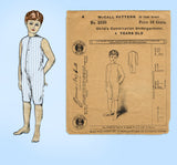 1910s Vintage McCall Sewing Pattern 2530 Uncut Toddler Boys Union Suit Sz4