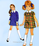 McCall 2534: 1970s Uncut Girls Helen Dress Sz 6 Vintage Sewing Pattern