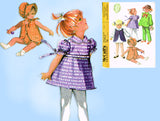 McCall 2563: 1970s Uncut Toddler Girls Ensemble 6 mos Vintage Sewing Pattern