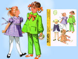 McCall 2563: 1970s Uncut Toddler Girls Ensemble 6 mos Vintage Sewing Pattern