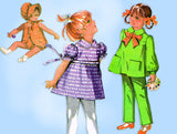 McCall 2563: 1970s Uncut Toddler Girls Ensemble 6 mos Vintage Sewing Pattern