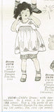 1920s Original Vintage McCall Pattern 2576 Girls Bloomer Dress & Pantalettes Sz8