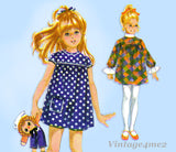 McCall 2604: 1970s Uncut Baby Girls Mod Dress Sz 2 Vintage Sewing Pattern