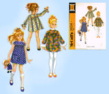 McCall 2604: 1970s Uncut Baby Girls Mod Dress Sz 1 Vintage Sewing Pattern