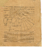 1900s Original Antique McCall Pattern 3054 Misses Edwardian Shirt-Waist Dress 34