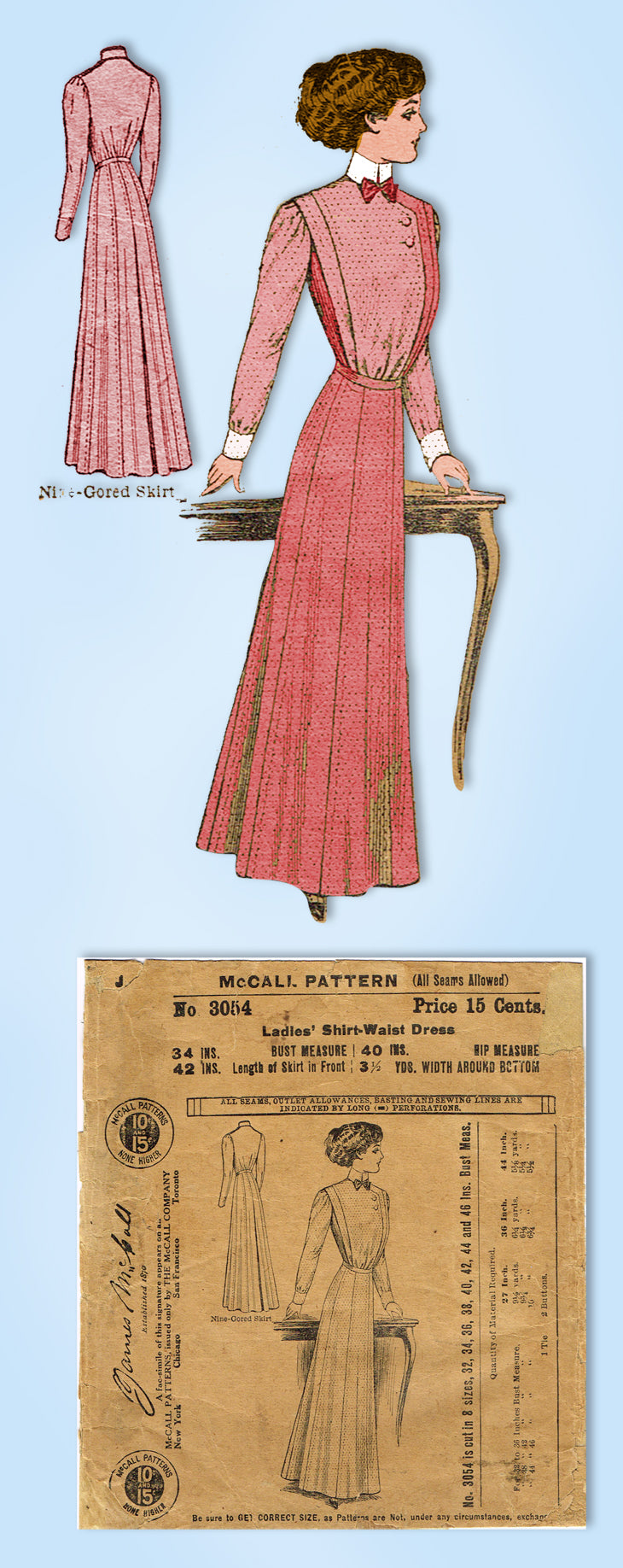 edwardian evening dress pattern Before the Automobile: Edwardian evening gown