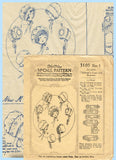 McCall 3105: 1920s Rare & Sweet Baby Caps & Bonnet Size 1 Vintage Sewing Pattern