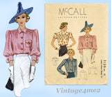 McCall 3126: 1930s Gorgeous Misses Gathered Blouse Sz 36B Vintage Sewing Pattern