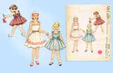 McCall's 3210: 1950s Uncut Toddler Girls Sun Dress Size 6 Vintage Sewing Pattern