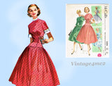 McCall 3394: 1950s Cute Misses Accessory Dress Sz 32 Bust Vintage Sewing Pattern