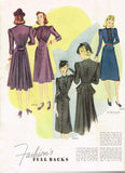 McCall 3442: 1930s Stunning Misses Peplum Dress Sz 30 B Vintage Sewing Pattern