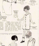 McCall 3496: 1920s Toddler Boys Union Suit Underwear Sz 4 Vintage Sewing Pattern