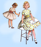 McCall's 3631: 1950s Uncut Toddler Girls Party Dress Sz 6 Vintage Sewing Pattern