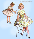 McCall's 3631: 1950s Uncut Toddler Girls Party Dress Sz 6 Vintage Sewing Pattern