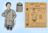 1910s Vintage McCall Sewing Pattern 3642 Uncut Toddler Boys Box Coat Sz 6