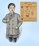 1910s Vintage McCall Sewing Pattern 3642 Uncut Toddler Boys Box Coat Sz 6