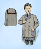 1910s Vintage McCall Sewing Pattern 3642 Uncut Toddler Boys Box Coat Sz 6
