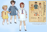 McCall 38: 1930s Cute Little Girls Raglan Dress Size 8 Vintage Sewing Pattern
