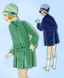 McCall Pattern 3937: 1920s Cute Toddler Girls Coat Size 6 Vintage Sewing Pattern