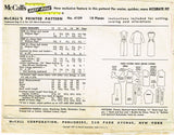 McCall's 4109: 1950s Uncut Misses Wiggle Dress Sz 34 Bust Vintage Sewing Pattern