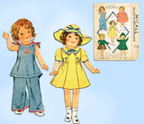 1930s Rare Vintage McCall Sewing Pattern 418 Rare 20in Movie Star Doll Clothes