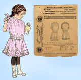 McCall 4196: 1910s Rare Uncut Toddler Girls Dress Size 6 Vintage Sewing Pattern