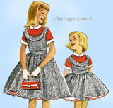 McCall's 4204: 1950s Cute Helen Lee Girls Dress Vintage Sewing Pattern