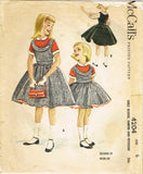 McCall's 4204: 1950s Cute Helen Lee Girls Dress Vintage Sewing Pattern