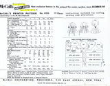 McCall's 4205: 1950s Helen Lee Girls Dress & Hat Size 6 Vintage Sewing Pattern