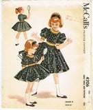 McCall's 4206: 1950s Cute Designer Helen Lee Girls Dress Vintage Sewing Pattern