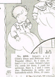 McCall 4252: 1920s Infants Christening Dress & Slip Vintage Sewing Pattern - Vintage4me2