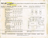 McCall 4386: 1950s Cute Toddler Girls Dress & Bolero Vintage Sewing Pattern