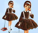 1950s Vintage McCalls Sewing Pattern 4643 Toddler Girls Helen Lee Dress Size 6