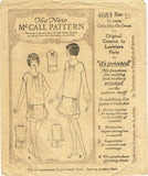 1920s Vintage McCall Sewing Pattern 4683 Rare Designer Girls Party Dress Size 10