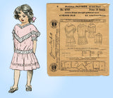 1910s Vintage McCalls Sewing Pattern 4702 Uncut Toddler Girls Dress Size 4