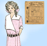 1910s Vintage McCalls Sewing Pattern 4764 Uncut Little Girls Dress Sz 12