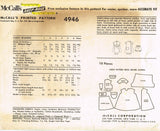 McCall's 4946: 1950s Rare Helen Lee Baby Girls Dress Sz1 Vintage Sewing Pattern